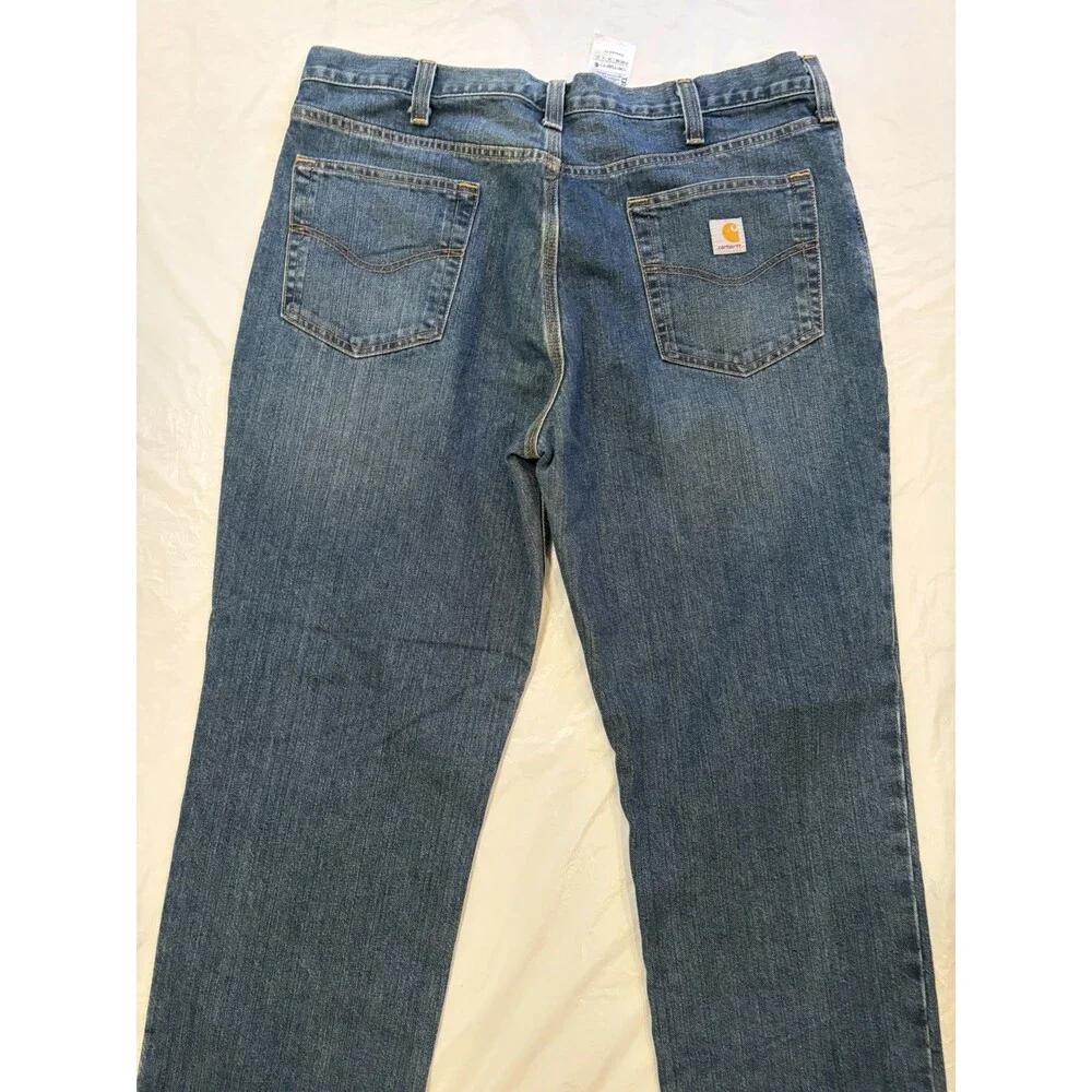 Carhartt Jeans Men’s 38x30 Blue Med Wash Relaxed‎ Fit Straight Leg